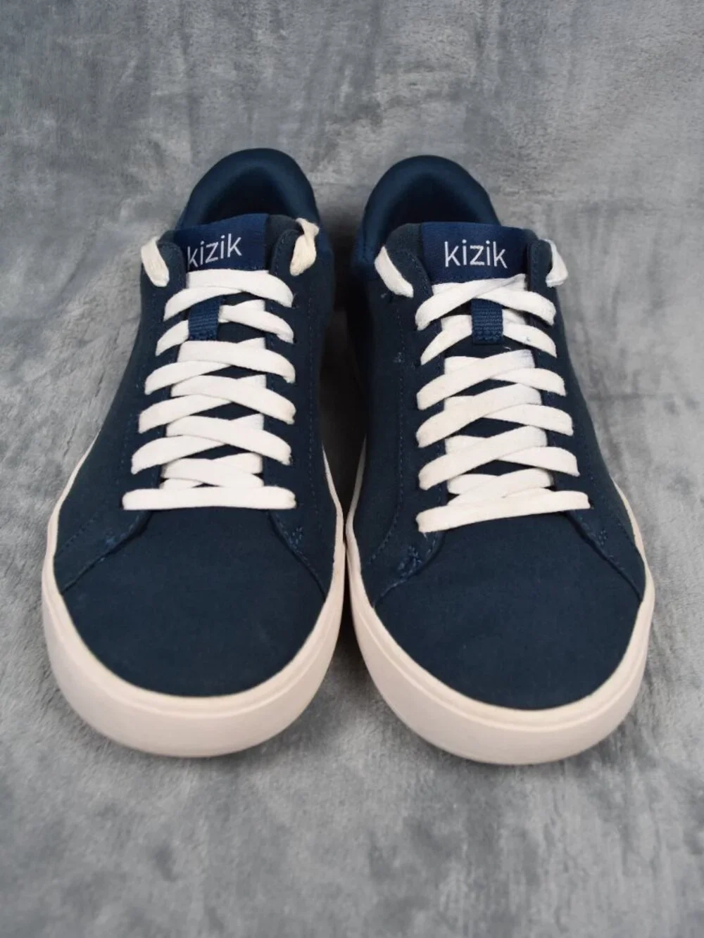 Kizik Irvine Tidepool Blue hands-free slip-on Canvas Sneakers Women Size 9